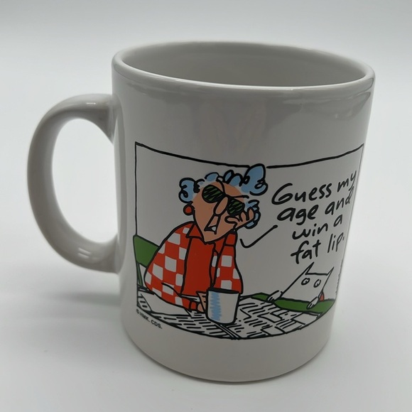Hallmark Maxine Mug "Guess my Age and Win a Flat Lip" 11 oz Shoebox Greeting - Picture 3 of 8